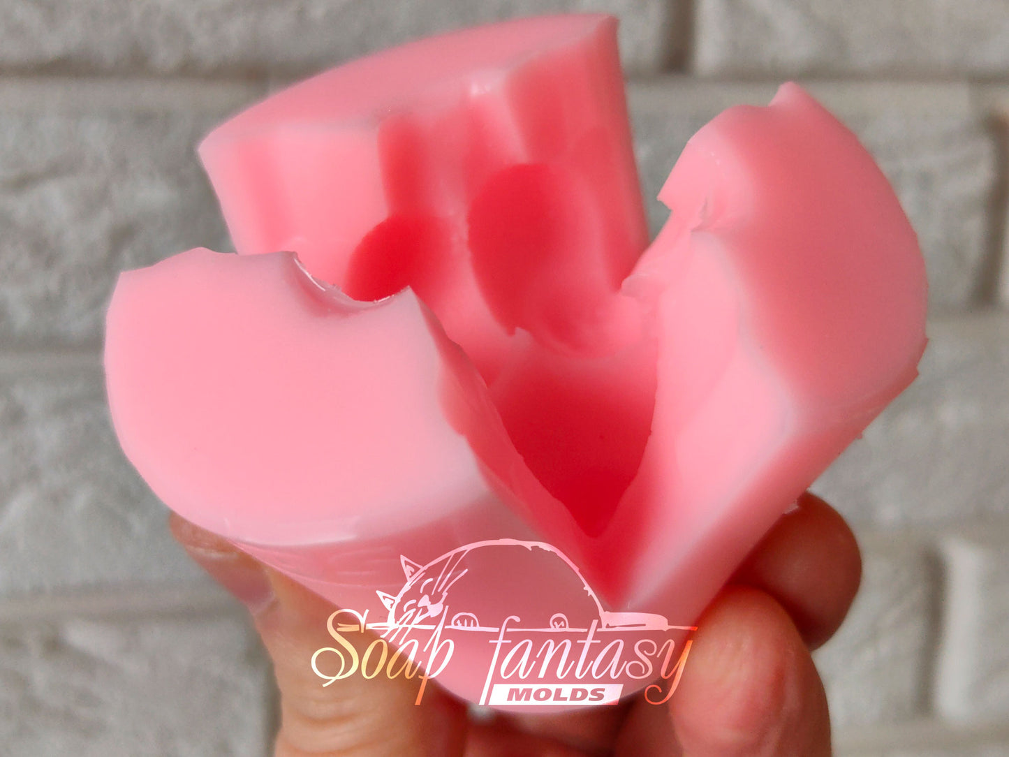 Lemon triplet (bouquet inserts) silicone mold for soap making