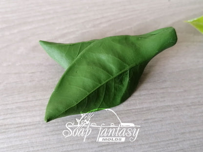 Lilac leaf silicone mold for soap making