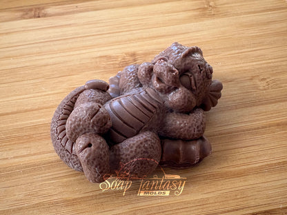 Dragon Silicone Mold – 3D Dragon Mold for Chocolate, Fondant, Marshmallow –&nbsp;Little Azur Dragon is Resting - Small Dessert Mold