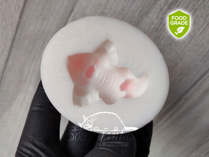 Dragon Silicone Mold – 3D Dragon Mold for Chocolate, Fondant, Marshmallow –&nbsp;Little Azur Dragon is Resting - Small Dessert Mold