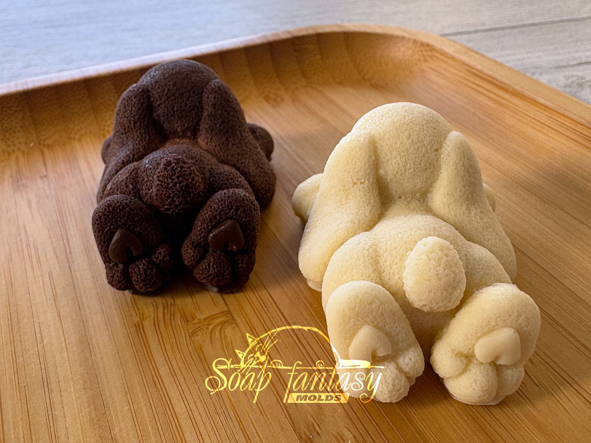 Bunny Silicone Mold – 3D Rabbit Mold for Chocolate, Fondant, Marshmallow – Easter Bunny On The Tummy – Food Grade Mold