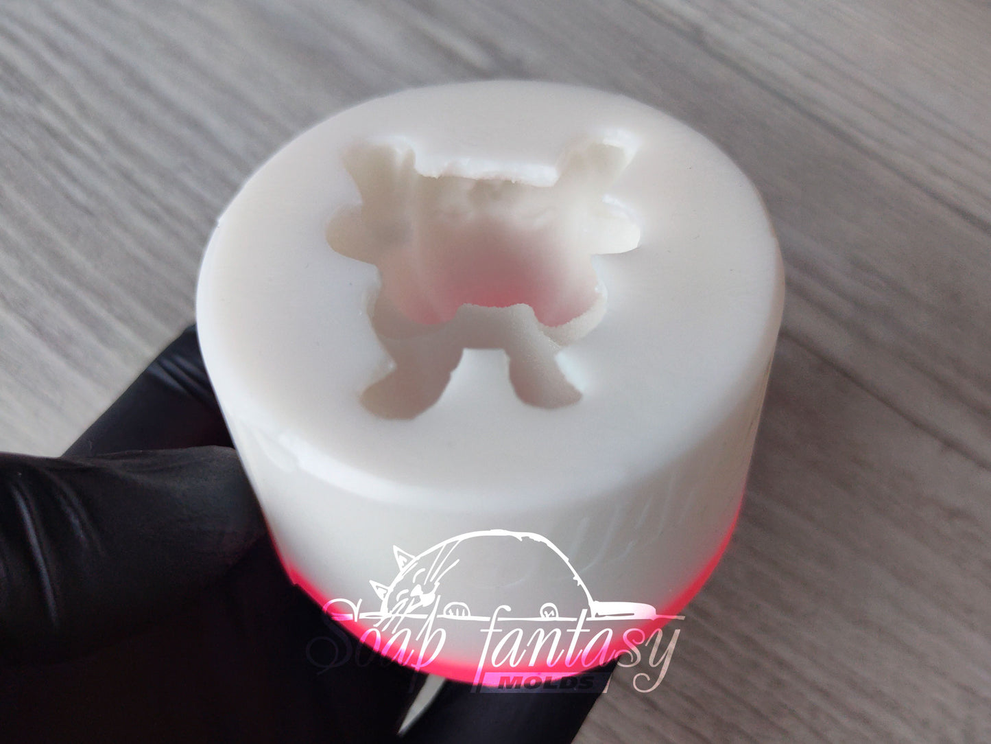 Bunny Silicone Mold – 3D Rabbit Mold for Chocolate, Fondant, Marshmallow – Easter Bunny On The Tummy – Food Grade Mold