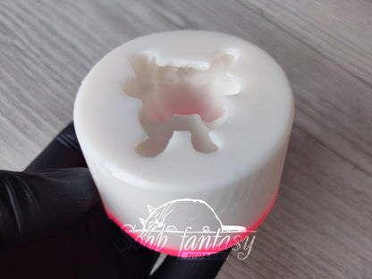 Bunny Silicone Mold – 3D Rabbit Mold for Chocolate, Fondant, Marshmallow – Easter Bunny On The Tummy – Food Grade Mold