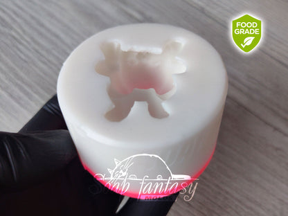 Bunny Silicone Mold – 3D Rabbit Mold for Chocolate, Fondant, Marshmallow – Easter Bunny On The Tummy – Food Grade Mold