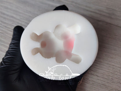 Bunny Silicone Mold – 3D Rabbit Mold for Chocolate, Fondant, Marshmallow – Easter Bunny On The Tummy – Food Grade Mold