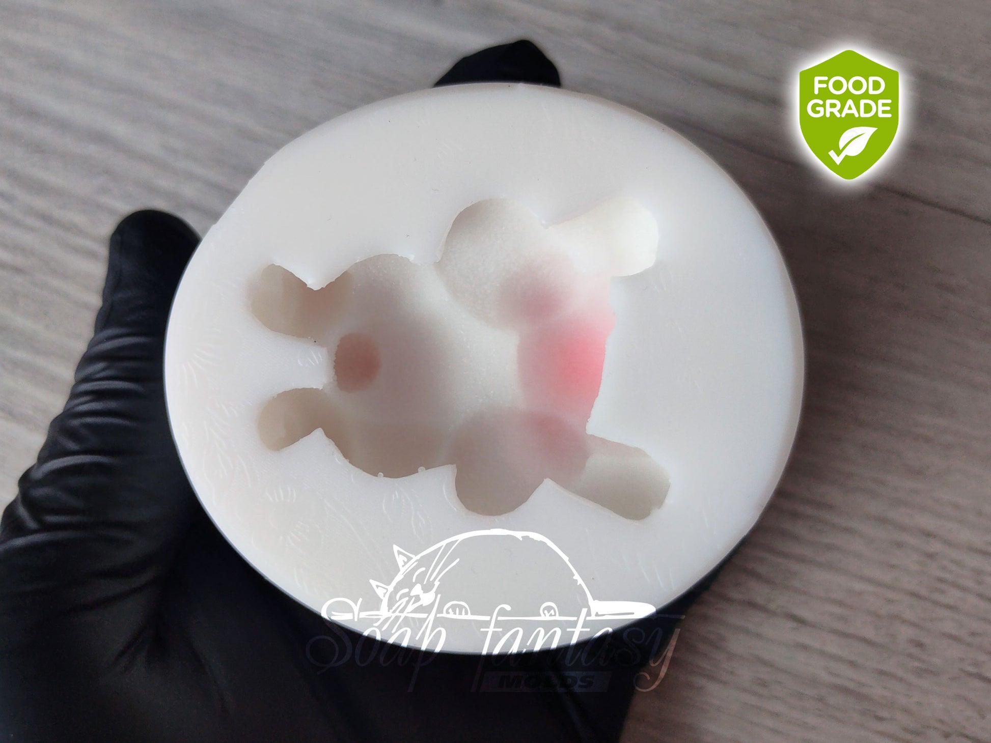 Bunny Silicone Mold – 3D Rabbit Mold for Chocolate, Fondant, Marshmallow – Easter Bunny On The Tummy – Food Grade Mold