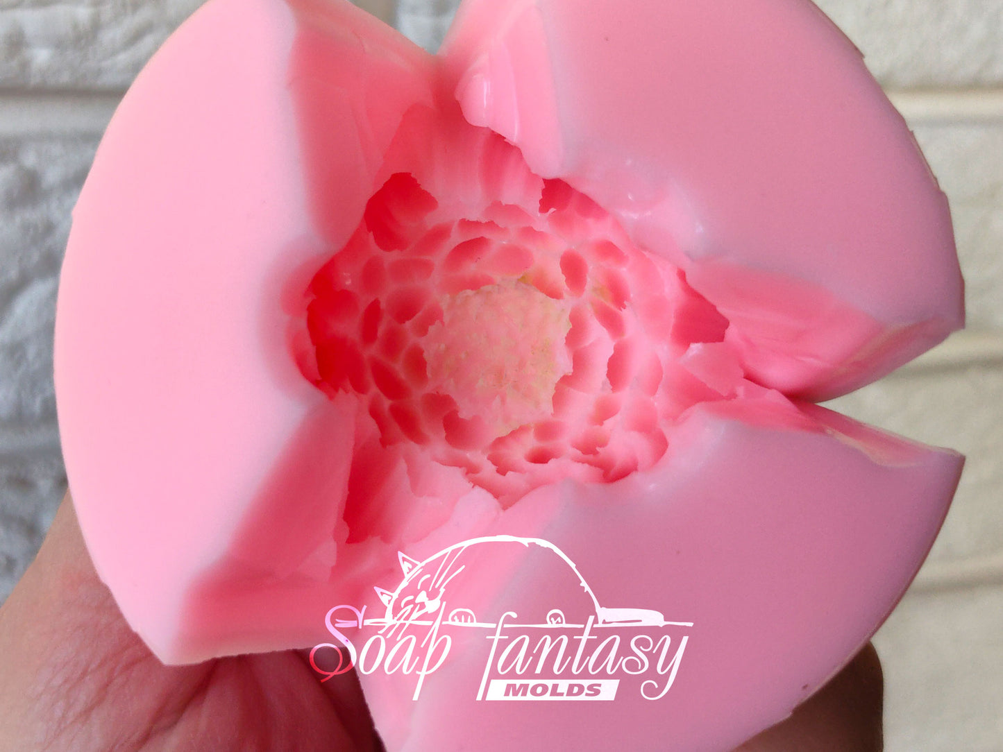 Mini chrysanthemum "Lucie" silicone mold for soap making