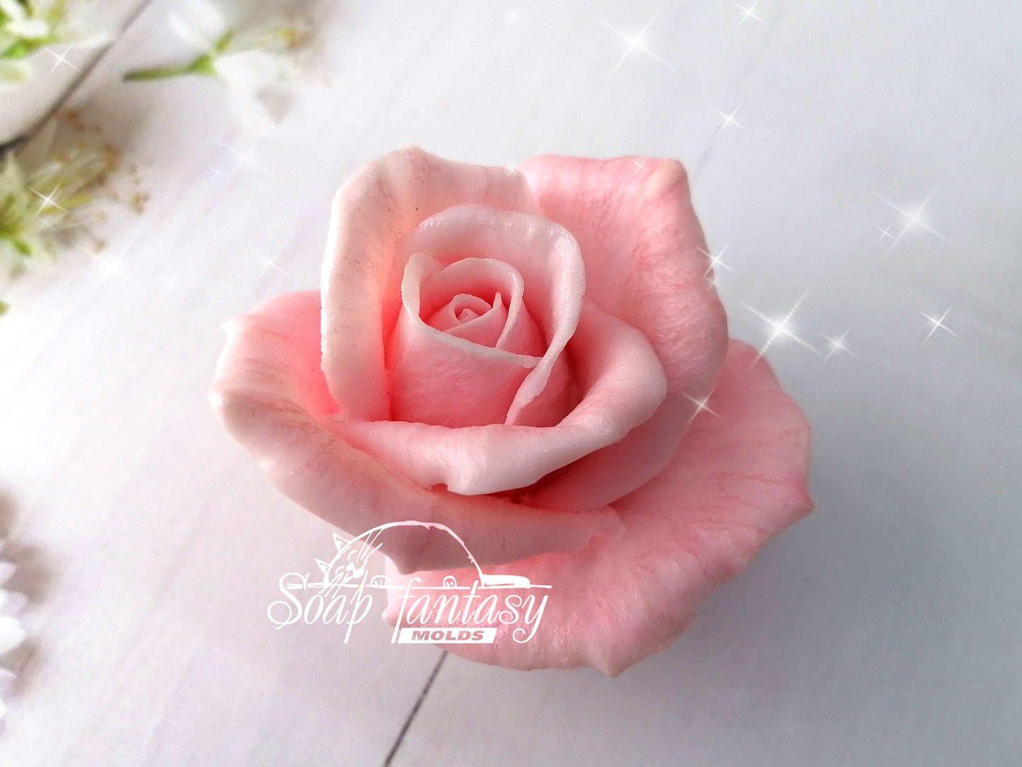 Rose "Lux" silicone mold for soap making
