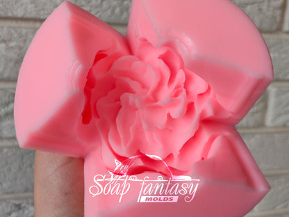 Luxurious peony Big flower silicone mold for soap making
