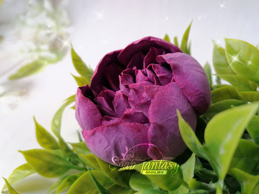 Luxurious peony small flower silicone mold for soap making