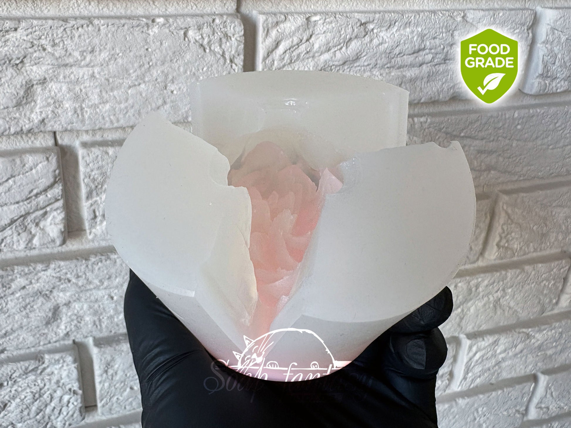 Food Grade Mold Big Peony "Luxurious" - Silicone Mold for Marshmallow, Chocolate, Fondant