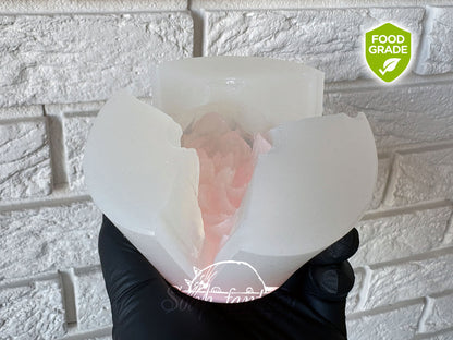 Food Grade Mold Big Peony "Luxurious" - Silicone Mold for Marshmallow, Chocolate, Fondant