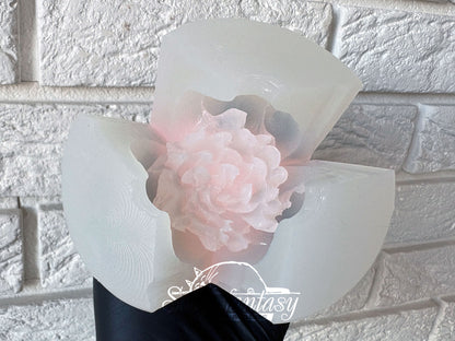 Food Grade Mold Medium Peony "Luxurious" - Silicone Mold for Marshmallow, Chocolate, Fondant etc.