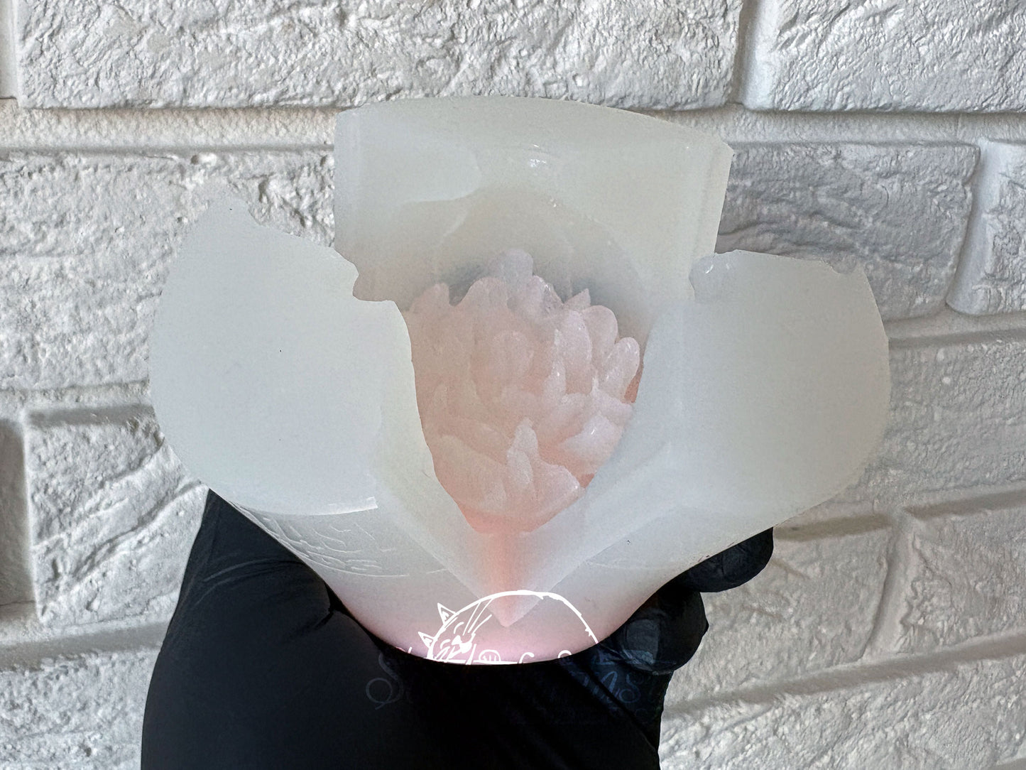 Food Grade Mold Medium Peony "Luxurious" - Silicone Mold for Marshmallow, Chocolate, Fondant etc.