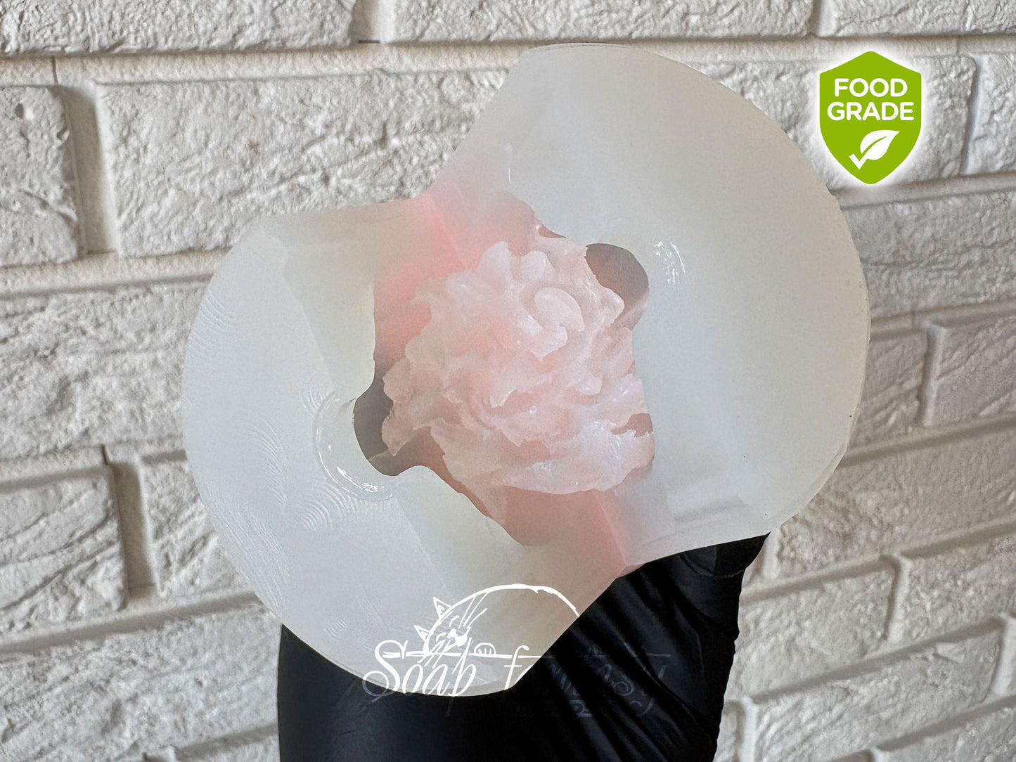 Food Grade Mold Small Peony "Luxurious" - Silicone Mold for Marshmallow, Chocolate, Fondant