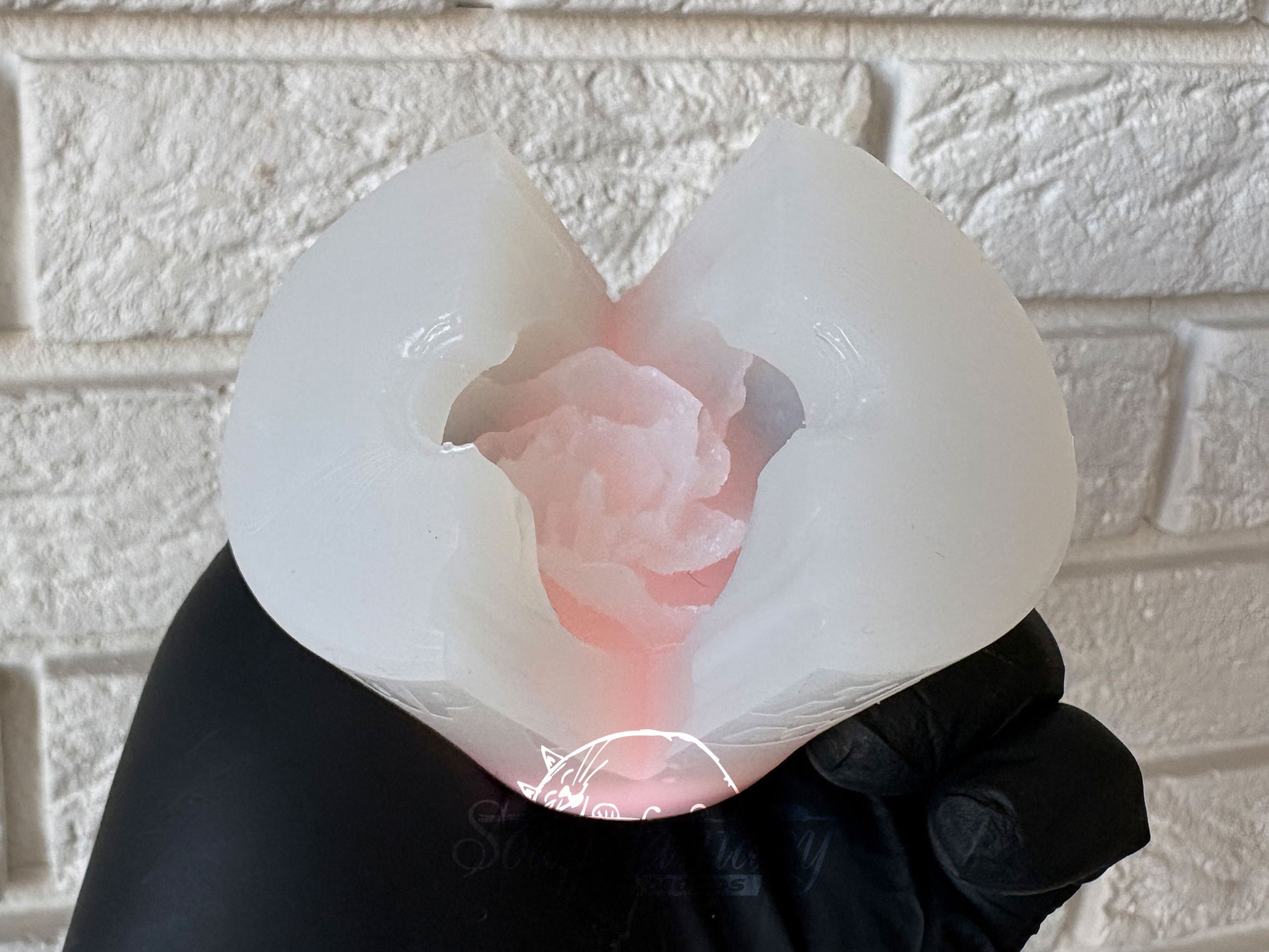 Peony Just-opening Bud "Luxurious" for Marshmallow Flowers, Food Grade Silicone Mold