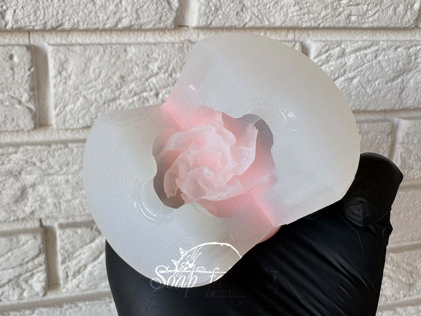 Peony Just-opening Bud "Luxurious" for Marshmallow Flowers, Food Grade Silicone Mold