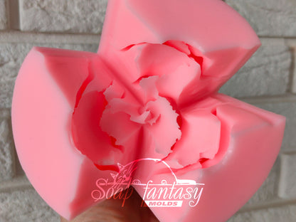 Rose "Malibu" silicone mold for soap making