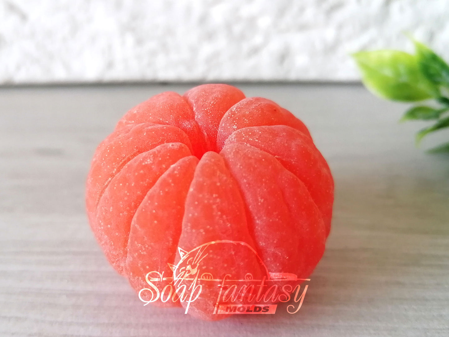 Mini tangerine (peeled) silicone mold for soap making