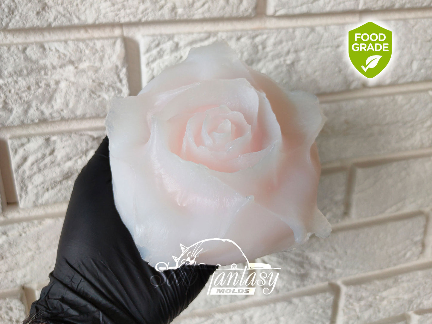 Large Rose Silicone Mold for Marshmallow Flowers, Marshmallow Rose Mold, Large Flower Mold, Food Grade Mold, Large Rose Mold