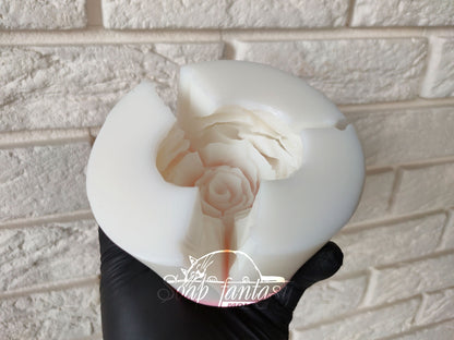 Large Rose Silicone Mold for Marshmallow Flowers, Marshmallow Rose Mold, Large Flower Mold, Food Grade Mold, Large Rose Mold