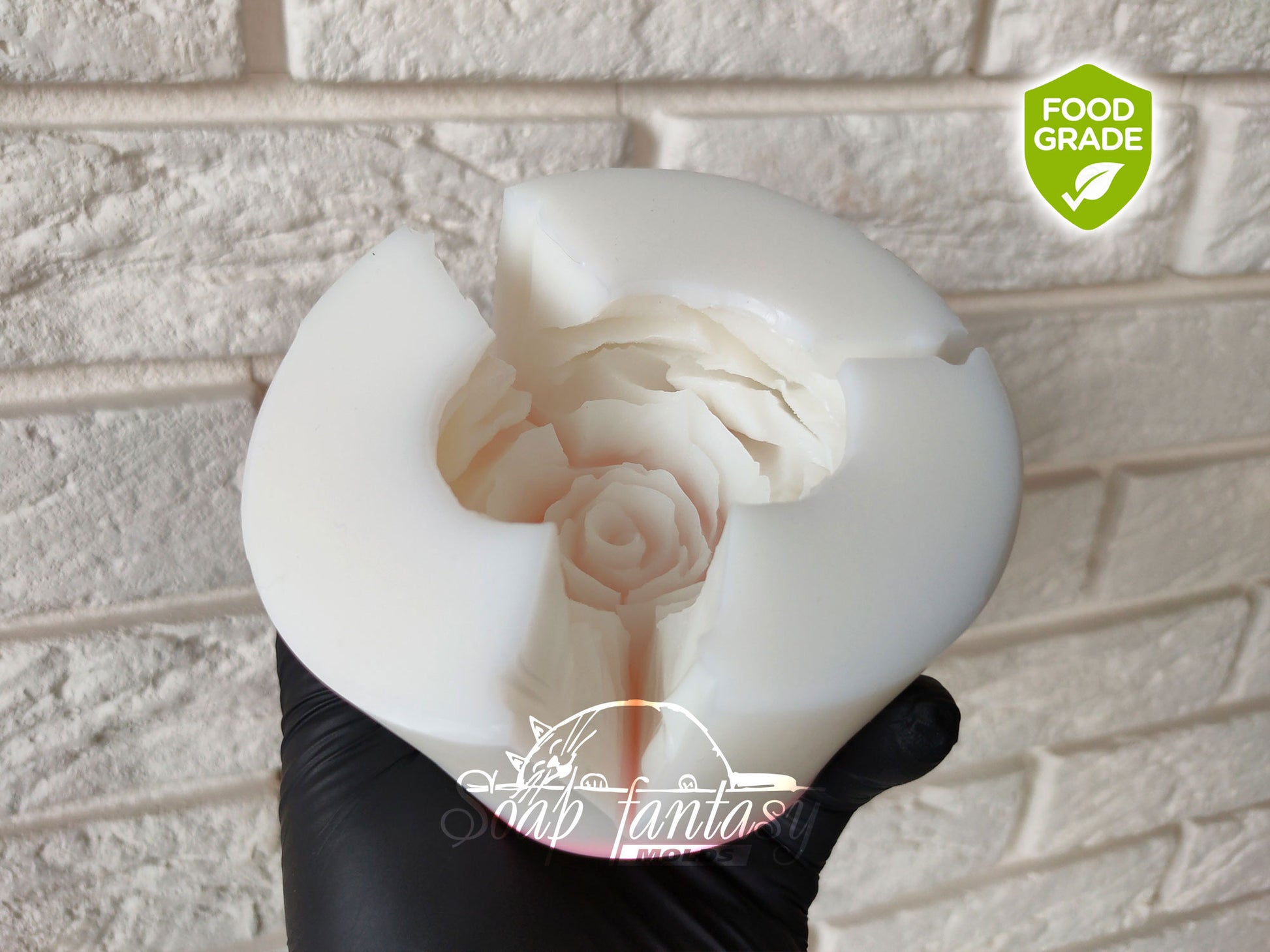 Large Rose Silicone Mold for Marshmallow Flowers, Marshmallow Rose Mold, Large Flower Mold, Food Grade Mold, Large Rose Mold