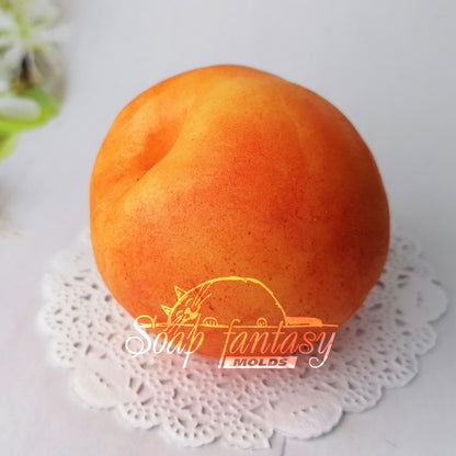 Peach silicone mold for soap making