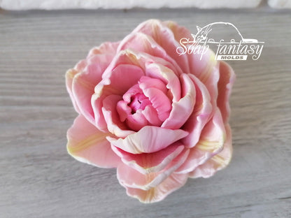 Big Peony Tulip Silicone Soap Mold