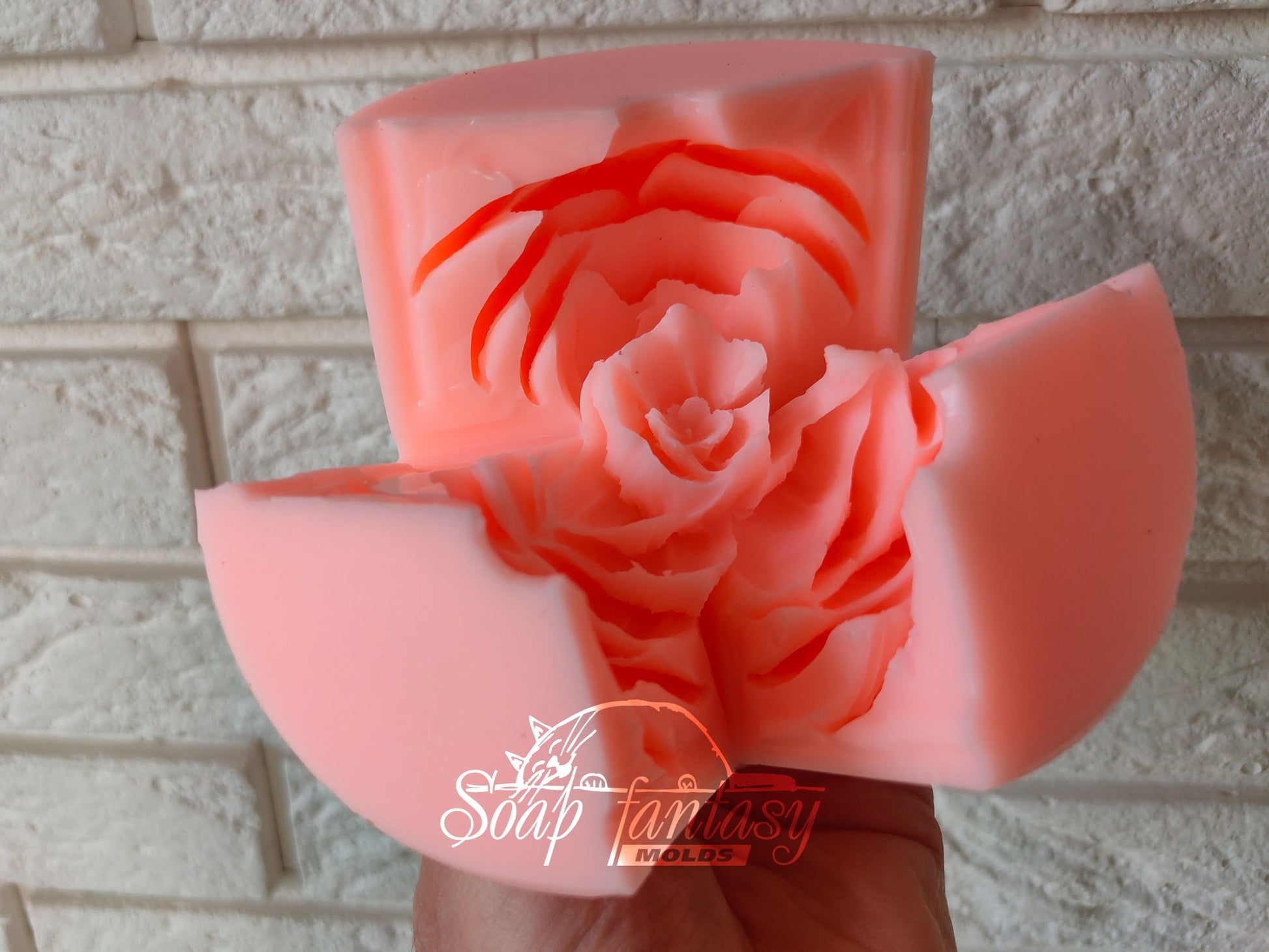 Big Peony Tulip Silicone Soap Mold