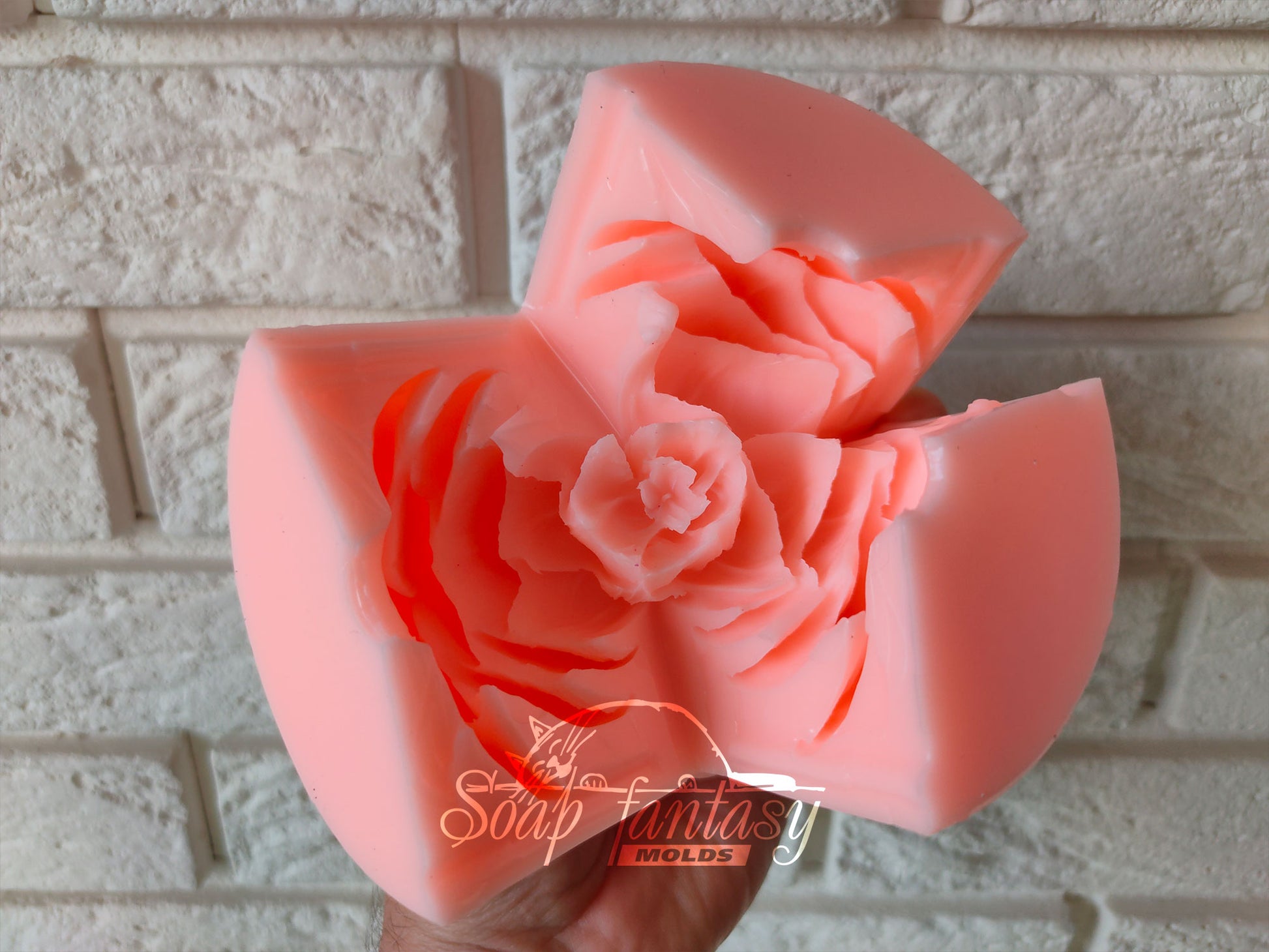 Big Peony Tulip Silicone Soap Mold