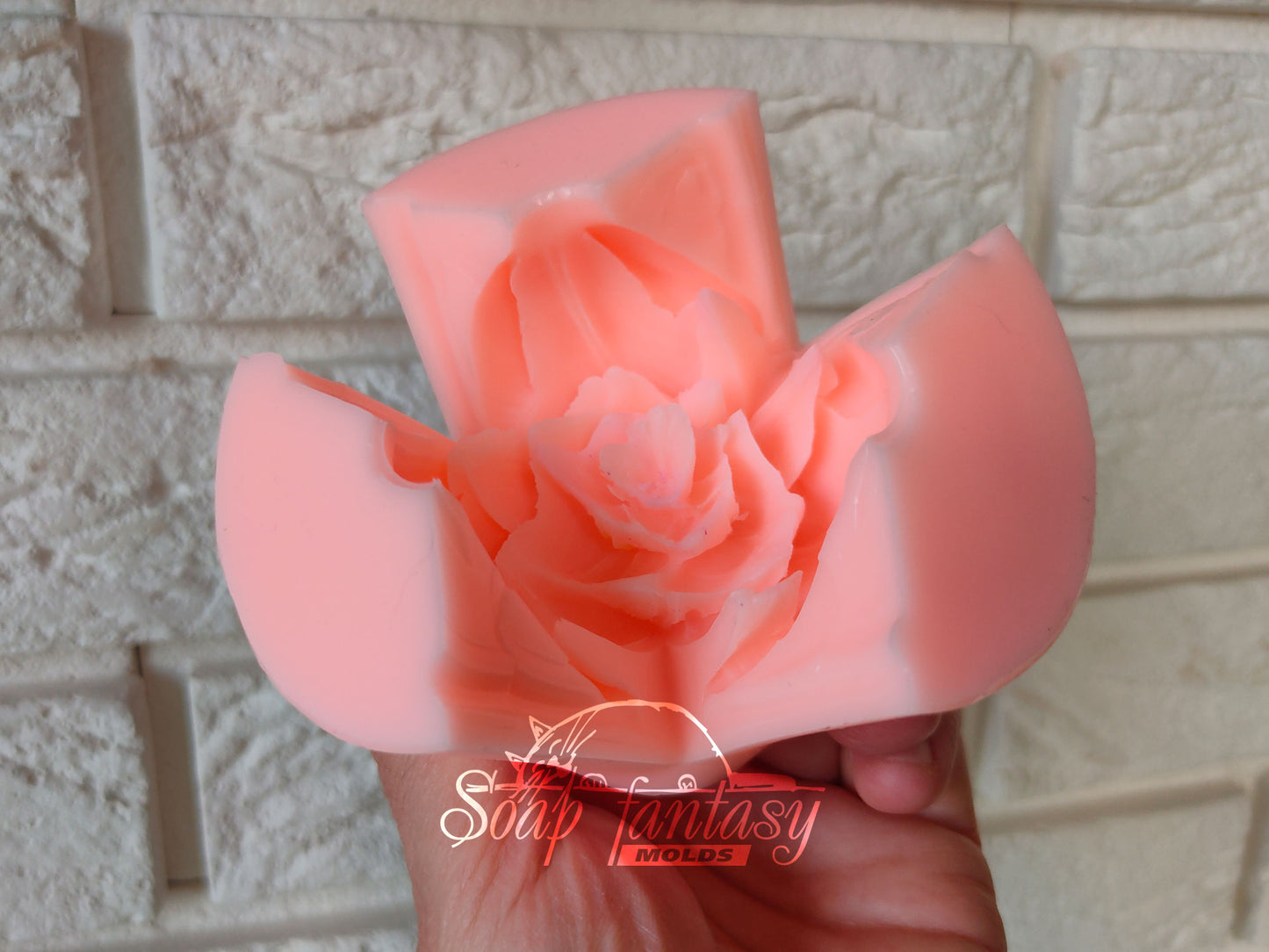 Medium Peony Tulip Custom Silicone Soap Mold