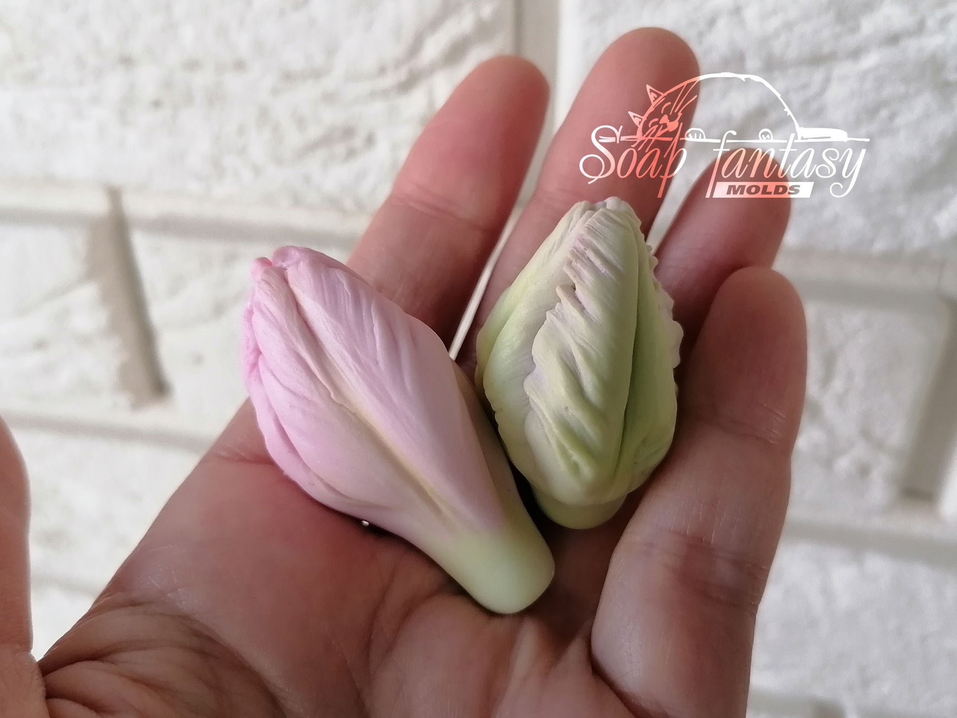 Peony Tulip Buds Custom Silicone Mold 3D Flower Soap Molds, Candle Molds and Resin Molds