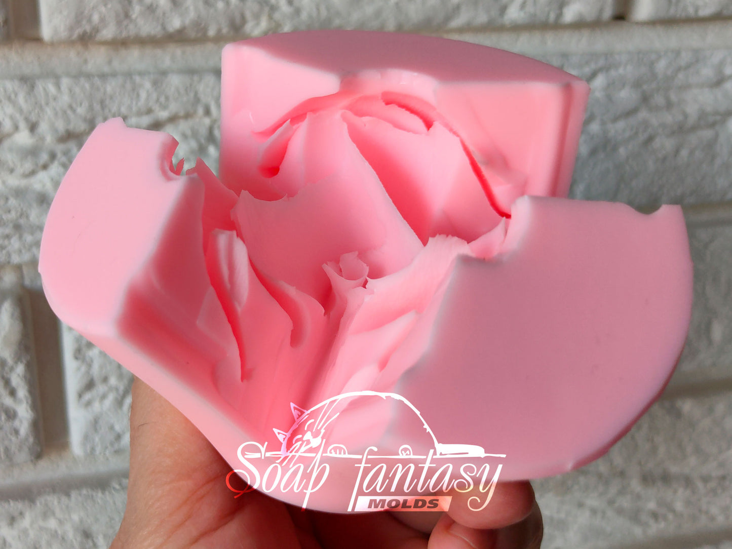 Rose "Red gold" silicone mold for soap making