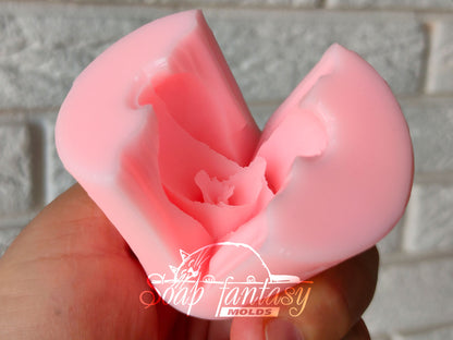 Rose bud "Iguazu" silicone mold for soap making