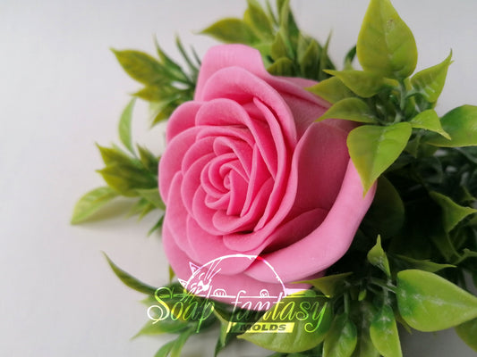 GARAGE SALE >> Porcelain rose #3 silicone mold for soap making