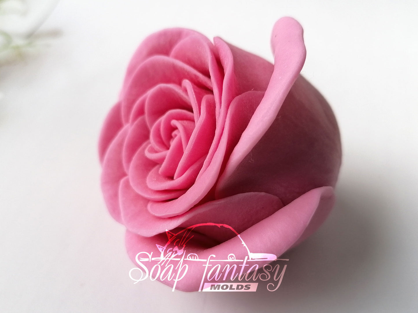 Porcelain rose #3 silicone mold for soap making