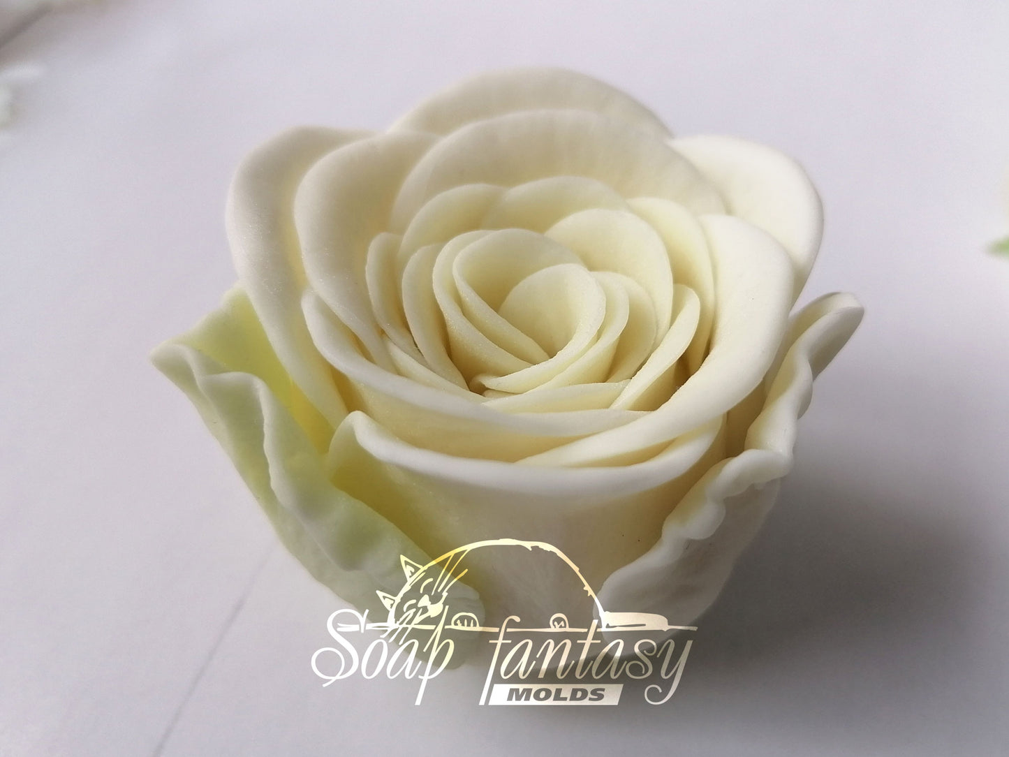 Porcelain rose #4 silicone mold for soap making