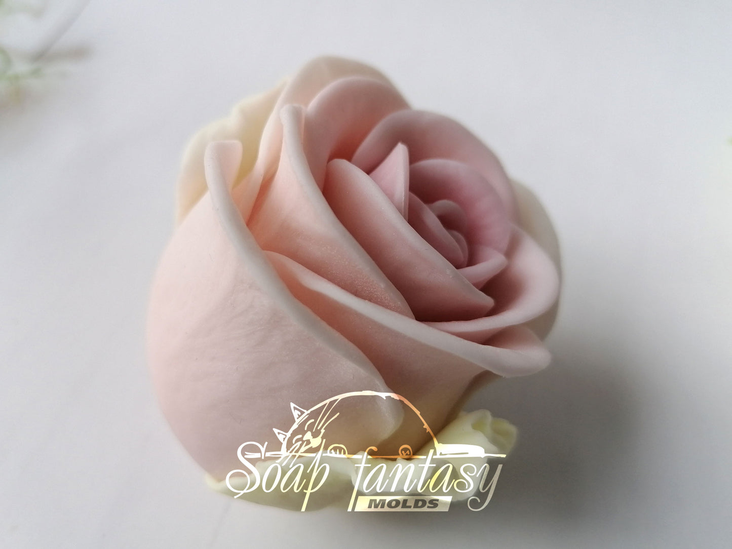 Porcelain rose #5 silicone mold for soap making