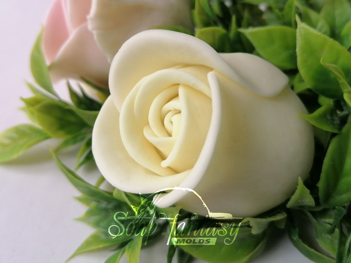 Porcelain rose #6 silicone mold for soap making