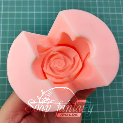 Porcelain rose #2 silicone mold for soap making