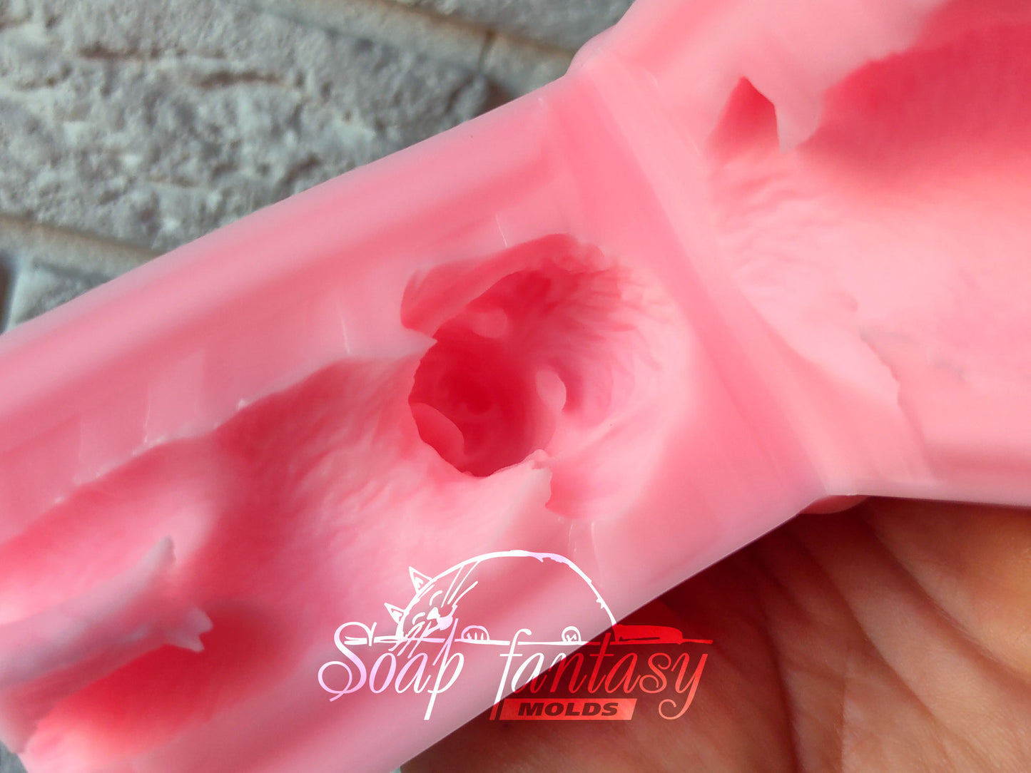 Shaggy dog silicone mold for soap making