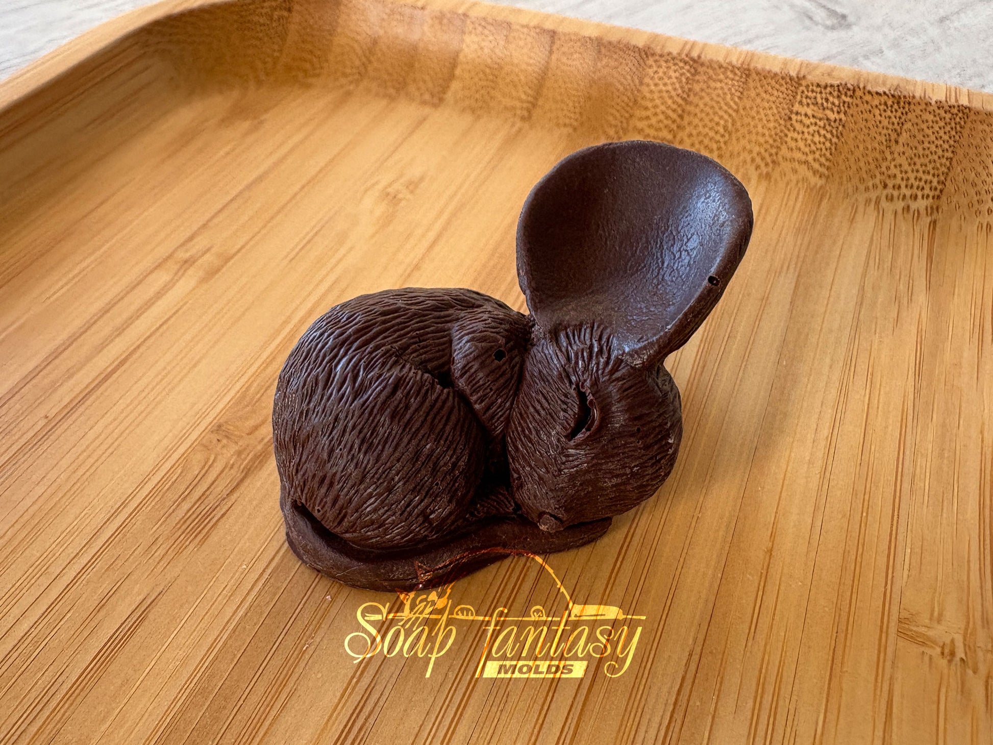 Food grade silicone 3D mold for Chocolate, Marshmallow, Candy & Fondant - Sleeping Tiny Mouse - Small Dessert Mold