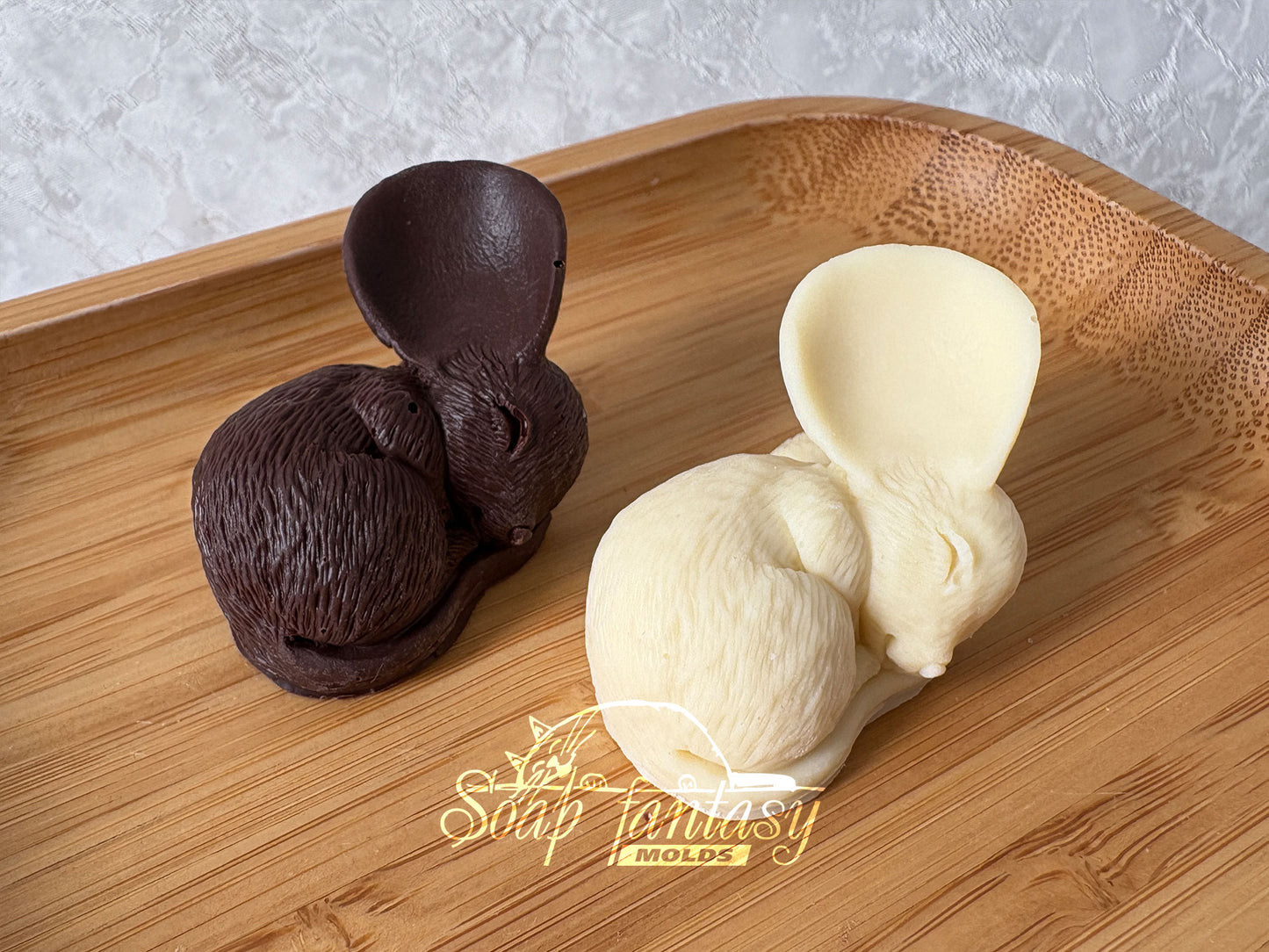 Food grade silicone 3D mold for Chocolate, Marshmallow, Candy & Fondant - Sleeping Tiny Mouse - Small Dessert Mold