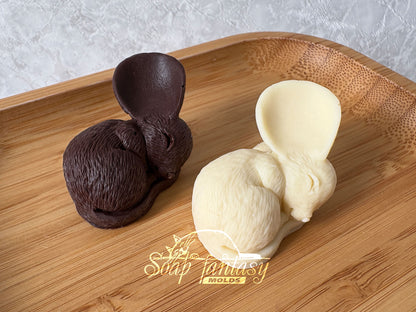 Food grade silicone 3D mold for Chocolate, Marshmallow, Candy & Fondant - Sleeping Tiny Mouse - Small Dessert Mold