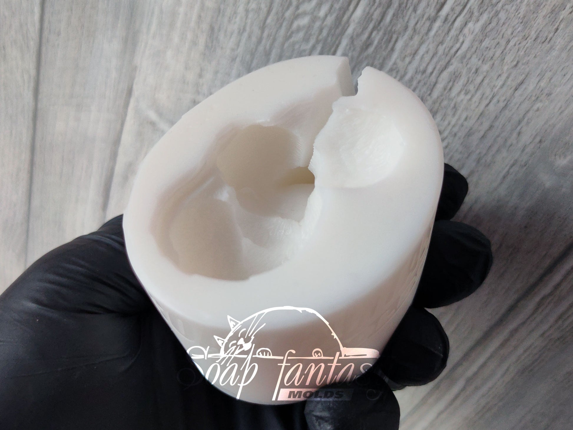 Food grade silicone 3D mold for Chocolate, Marshmallow, Candy & Fondant - Sleeping Tiny Mouse - Small Dessert Mold