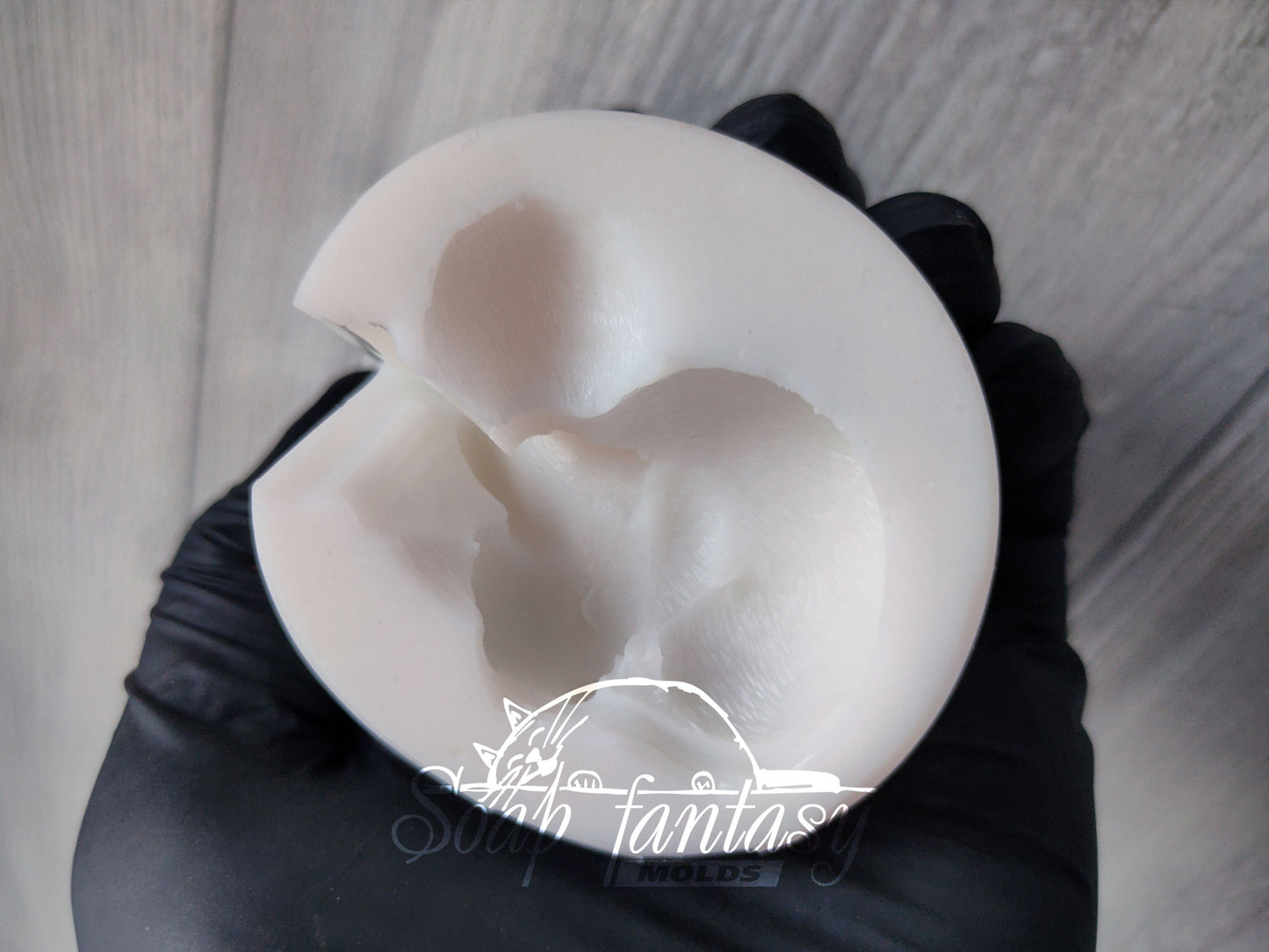 Food grade silicone 3D mold for Chocolate, Marshmallow, Candy & Fondant - Sleeping Tiny Mouse - Small Dessert Mold