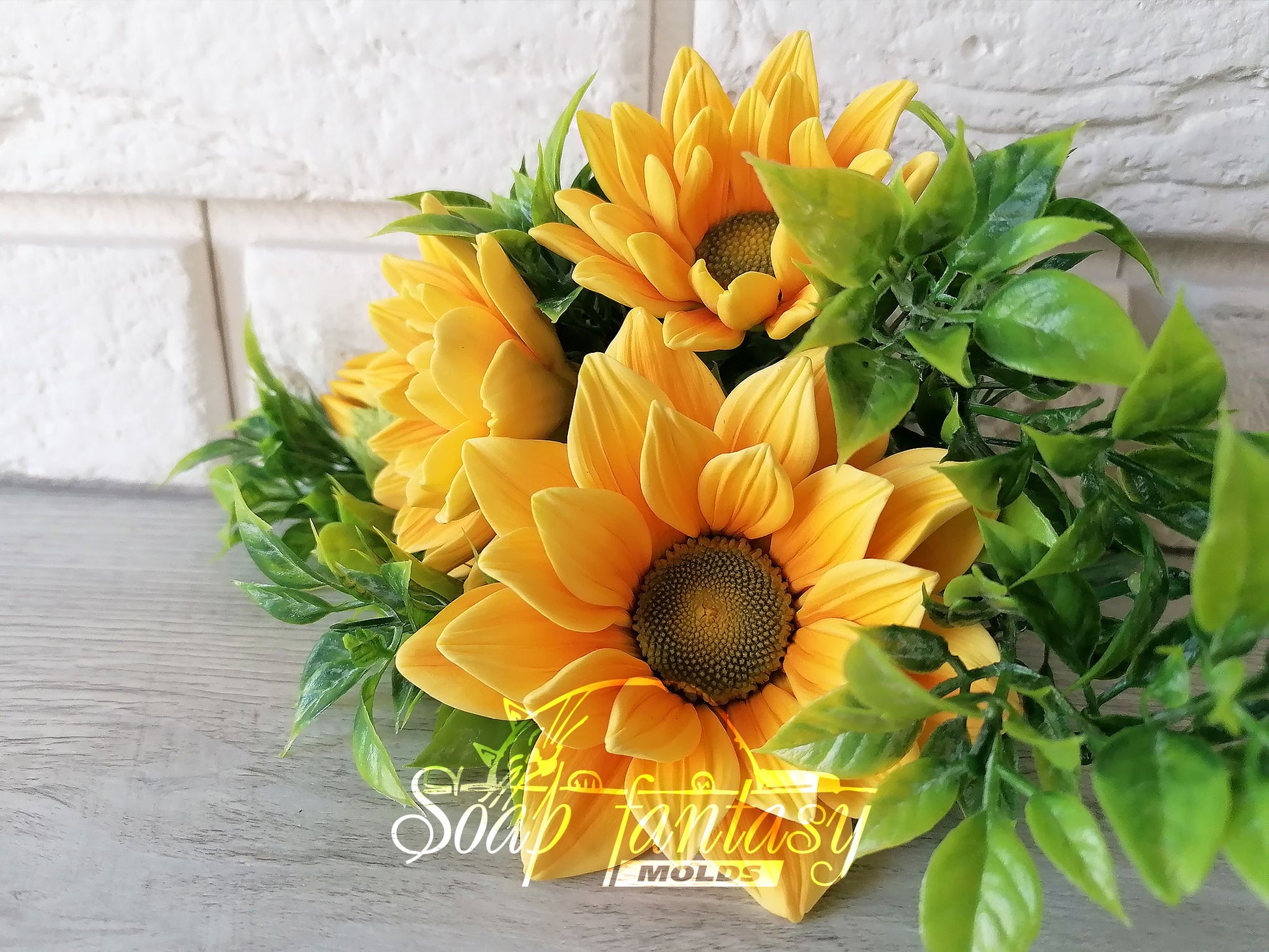 Sunny sunflower silicone mold for soap making
