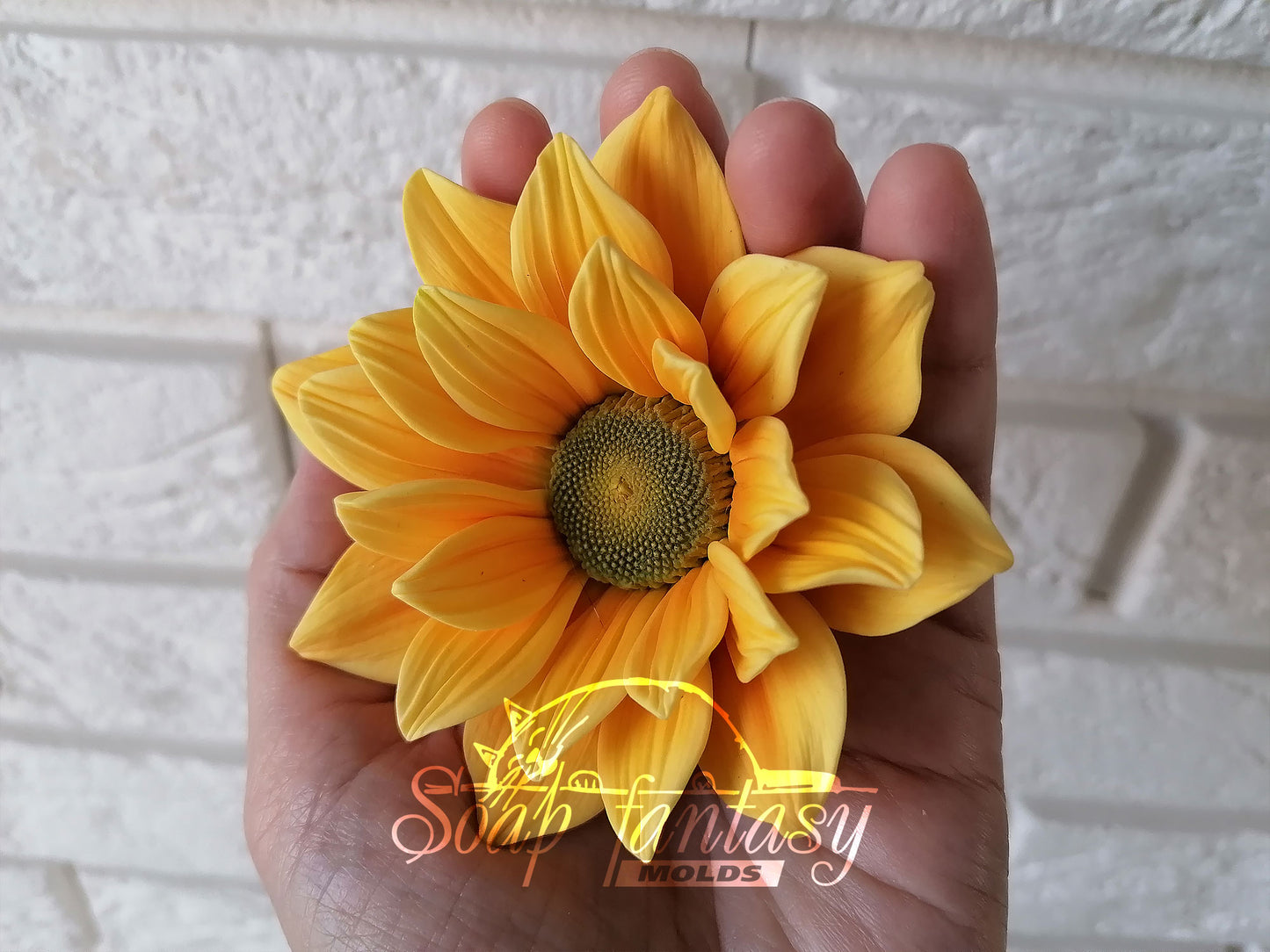 Sunny sunflower silicone mold for soap making