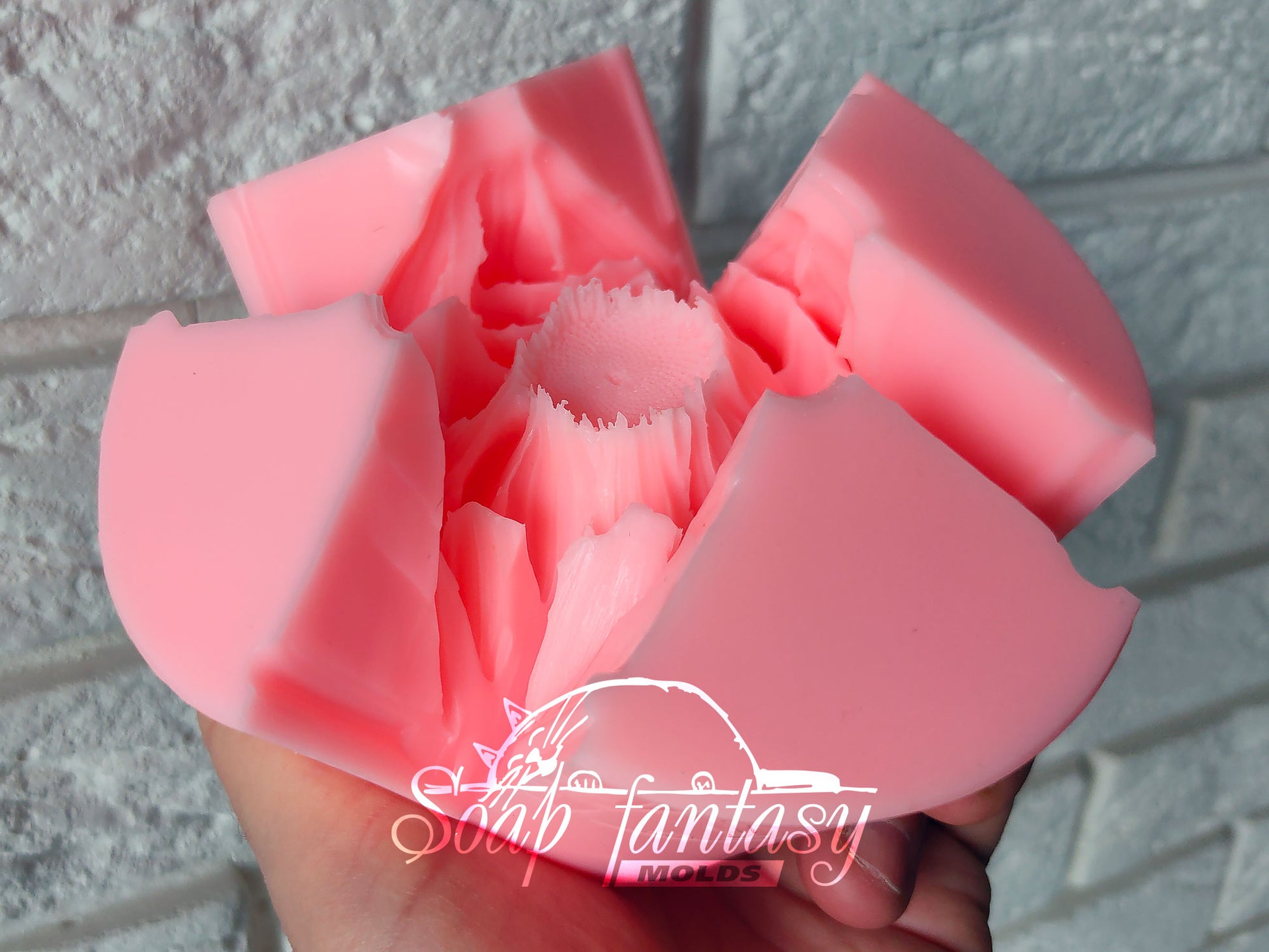 Sunny sunflower silicone mold for soap making