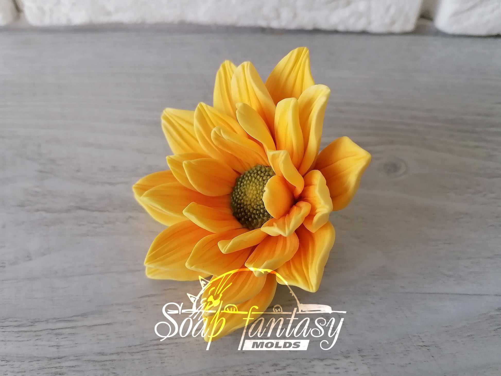 Sunny sunflower silicone mold for soap making